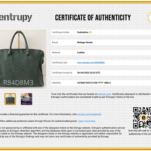 Bottega Veneta Intrecciato Green Top Handle Bag Woven Leather - Picture 15 of 15